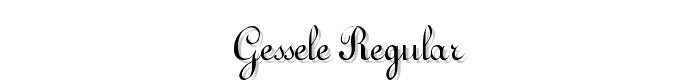 Gessele Regular font